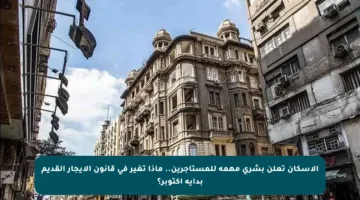 الإسكان تعلن بشرى مهمة للمستأجرين.. ماذا تغير في قانون الإيجار القديم بداية أكتوبر؟
